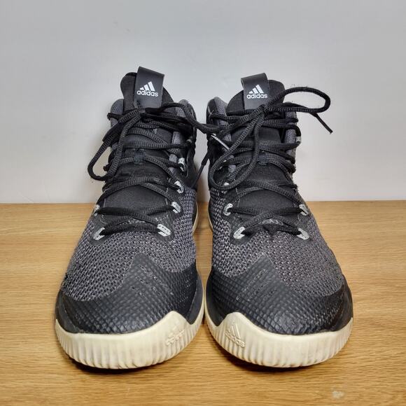 Adidas Crazy Hustle Men’s Black/White Basketball Shoes Size 9.5 FAST SHIPPING - Picture 5 of 12